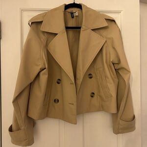 H&M Trench Coat Cropped XS